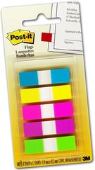 Индексы клейкие Post-It 11,9х43,2 мм, 5 х 20 шт. цена и информация | Канцелярские товары | kaup24.ee