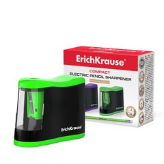 Точилка электрическая ErichKrause Compact с контейнером, цвет корпуса ассорти (в коробке по 1 шт.) цена и информация | Канцелярские товары | kaup24.ee