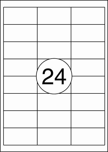 Etiketikleebised RILLPRINT 70x36 mm, A4, 24 kleebist lehel, 100 lehte цена и информация | Vihikud, märkmikud ja paberikaubad | kaup24.ee