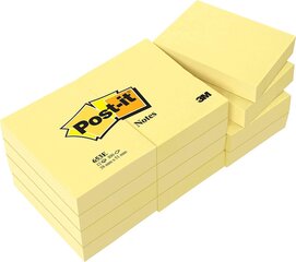 Märkmelehed POST-IT, 38x51 mm, 300 lehte, kollane цена и информация | Тетради и бумажные товары | kaup24.ee