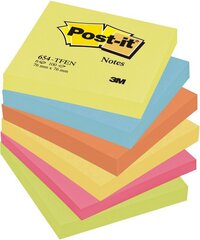 Märkmelehtede kuubik POST-IT Energetic colours, 76x76 mm, 600 lehte hind ja info | Vihikud, märkmikud ja paberikaubad | kaup24.ee