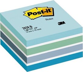 Märkmelehtede kuubik POST-IT Blue pastel, 76x76 mm, 450 lehte цена и информация | Тетради и бумажные товары | kaup24.ee