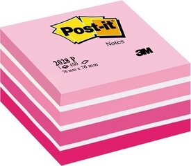 Märkmelehtede kuubik POST-IT Pink pastel, 76x76 mm, 450 lehte цена и информация | Тетради и бумажные товары | kaup24.ee