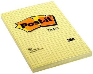 Märkmelehed POST-IT Notes, 102x152 mm, 100 lehte, ruuduline цена и информация | Тетради и бумажные товары | kaup24.ee