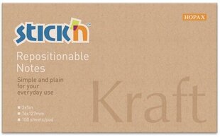 Märkmelehed STICK´N Kraft, 76x127 mm, 100 lehte hind ja info | Vihikud, märkmikud ja paberikaubad | kaup24.ee