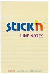 Märkmelehed STICK´N Line Notes, 150x101 mm, 100 lehte hind ja info | Vihikud, märkmikud ja paberikaubad | kaup24.ee