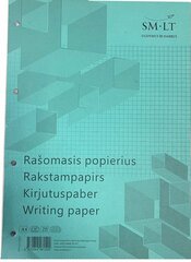 Kirjutuspaber SM-LT, A4, ruuduline, aukudega, 50 lehte цена и информация | Тетради и бумажные товары | kaup24.ee