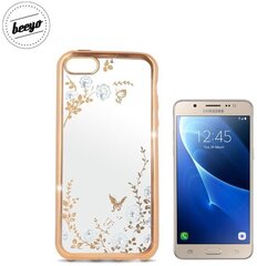 Kaitseümbris Beeyo Glamour Series Secret Garden Samsung Galaxy J5 (J510F) (2016), läbipaistev/kuldne hind ja info | Beeyo Sport, puhkus, matkamine | kaup24.ee