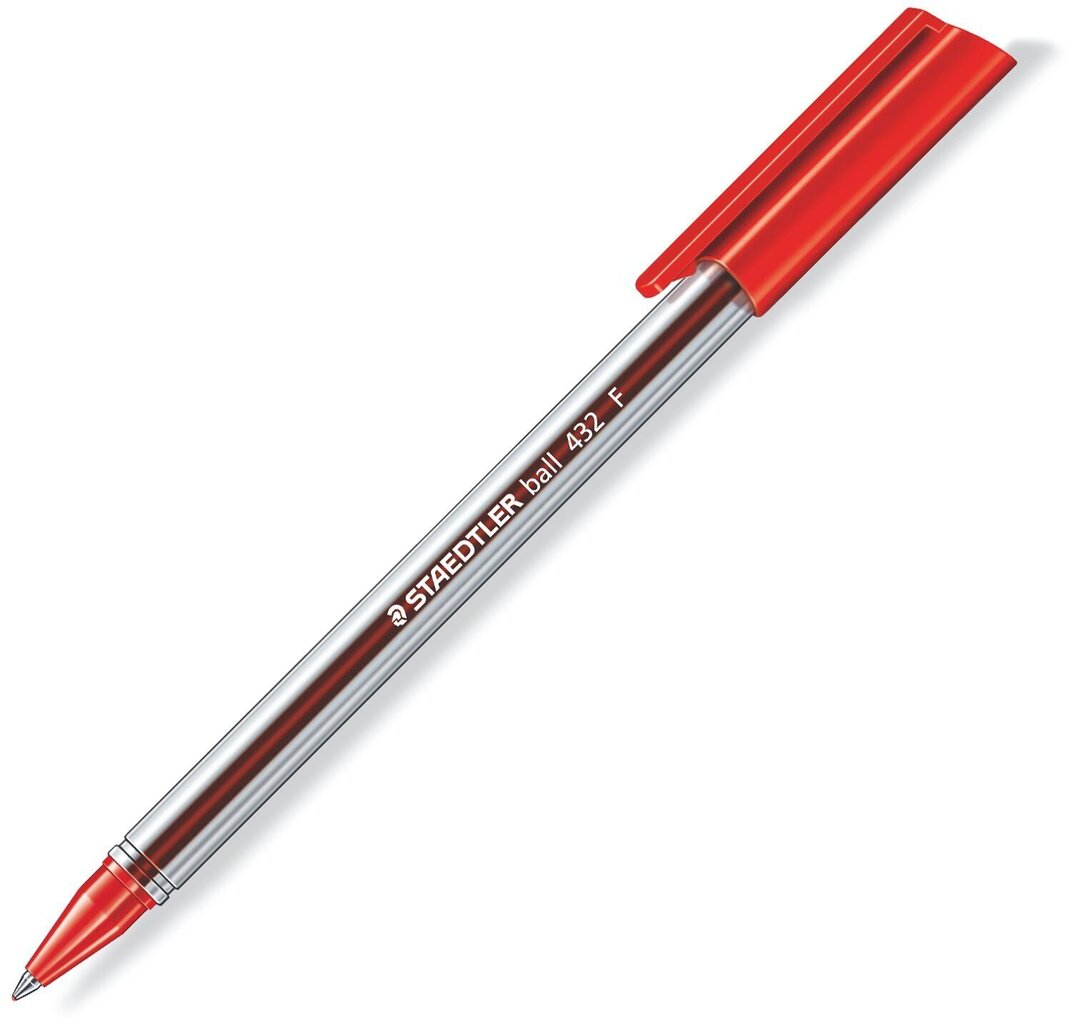 Pastapliiats STAEDTLER OFFICE BALL 432, 0.3 mm, punane hind ja info | Kirjutusvahendid | kaup24.ee