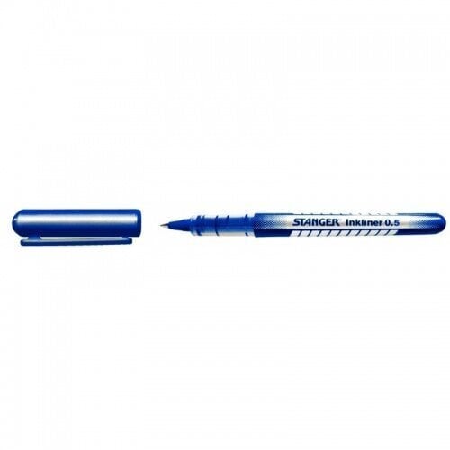 Pastapliiats STANGER Rollerball Liquid Ink, 0.5 mm, sinine hind ja info | Kirjutusvahendid | kaup24.ee