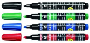 Набор перманентных маркеров Stanger M235, круглая головка, 1-3 мм, 4 цвета цена и информация | Письменные принадлежности | kaup24.ee