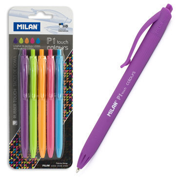 Pastapliiatsite komplekt Milan, Pens P1 Touch, 5 tk BWM10303 hind ja info | Kirjutusvahendid | kaup24.ee