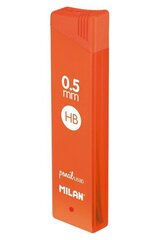 Automaatne grafiitpliiats MILAN PENCIL LEAD, 0.5 mm (HB), 12 tk hind ja info | Kirjutusvahendid | kaup24.ee