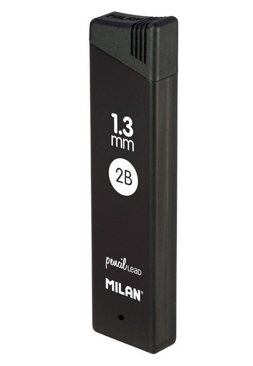 Automaatne grafiitpliiats MILAN PENCIL LEAD, 1.3 mm (2B), 12 tk цена и информация | Kirjutusvahendid | kaup24.ee