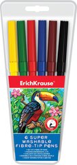 Viltpliiatsid ERICH KRAUSE, 6 värvi цена и информация | Принадлежности для рисования, лепки | kaup24.ee