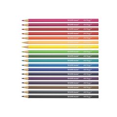 Värvilised pliiatsid ERICH KRAUSE Art Berry, kolmnurkne, 18 värvi hind ja info | Kunstitarbed, voolimise tarvikud | kaup24.ee