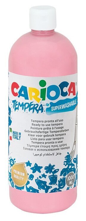 Guaššid CARIOCA, 1000 ml, heleroosa hind ja info | Kunstitarbed, voolimise tarvikud | kaup24.ee