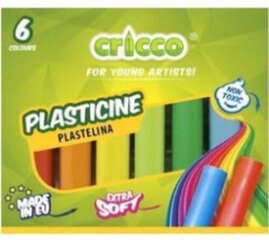 Plastiliin CRICCO, 6 värvi hind ja info | Kunstitarbed, voolimise tarvikud | kaup24.ee