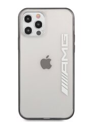 AMHCP12LAESLBK AMG Mettalic Black Edges Case for iPhone 12 Pro Max 6.7 Transparent цена и информация | Чехлы для телефонов | kaup24.ee