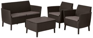 Садовая мебель Salemo Set, коричневая цена и информация | Комплекты уличной мебели | kaup24.ee