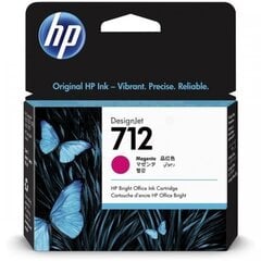 HP 712 29-ml Magenta DesignJet Ink Cartridge (3ED68A ), розовый (magenta) цена и информация | Картриджи для струйных принтеров | kaup24.ee