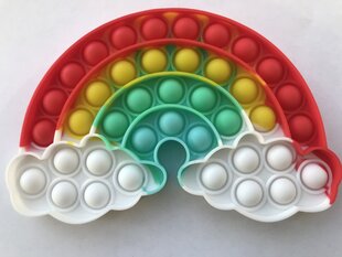 Silikoonist mänguasi Pop it Rainbow hind ja info | Lauamängud ja mõistatused | kaup24.ee