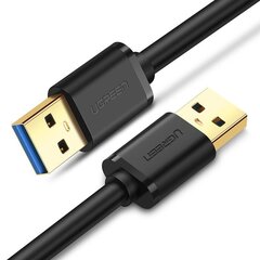 Ugreen US128 USB 3.0 A-A kaabel 2m must hind ja info | Kaablid ja juhtmed | kaup24.ee