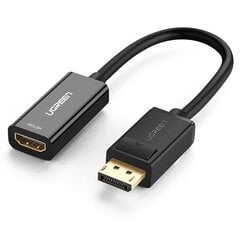 Видеоадаптер Ugreen MM137 DisplayPort-HDMI, 4K, черный цена и информация | Адаптеры и USB-hub | kaup24.ee