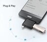 Ugreen OTG USB-A 3.0 to USB-C to micro-USB adapter, must цена и информация | USB jagajad, adapterid | kaup24.ee
