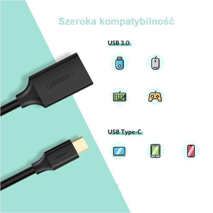 Ugreen US154 OTG USB-C 3.0 adapter, valge цена и информация | USB jagajad, adapterid | kaup24.ee