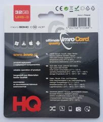 Imro MicroSD10, 32 ГБ цена и информация | Карты памяти | kaup24.ee