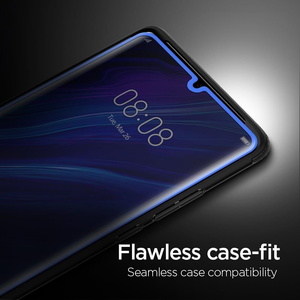 Spigen telefoni kaitseklaas telefonile Huawei P30 Pro, must hind ja info | Ekraani kaitsekiled | kaup24.ee