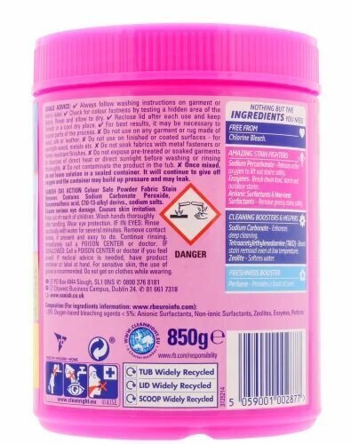 Vanish plekieemalduspulber Vanish Oxi Action, 850 g цена и информация | Pesuvahendid | kaup24.ee