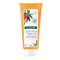 Palsam kuivadele ja kahjustatud juustele mangovõiga Klorane Nourishing, 200 ml цена и информация | Бальзамы, кондиционеры | kaup24.ee