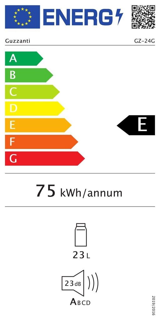 Guzzanti GZ 24G hind ja info | Külmkapid | kaup24.ee