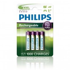 Батарейки PHILIPS R03/AAA MULTILIFE, 950 мАч цена и информация | Батарейки | kaup24.ee