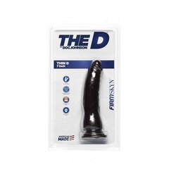 Dildo Doc Johnson The Thin D Pruun 17,78cm hind ja info | Dildod | kaup24.ee