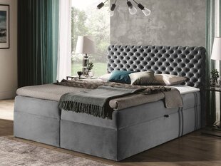 Континентальная кровать CHESTERFIELD 160x200 + наматрасник цена и информация | Кровати | kaup24.ee