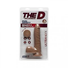 Dildo Doc Johnson The Perfect D Hele pruun 20,32cm hind ja info | Dildod | kaup24.ee