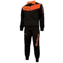 Meeste spordidress Givova Tuta Visa TR018F 1028, must hind ja info | Meeste spordiriided | kaup24.ee