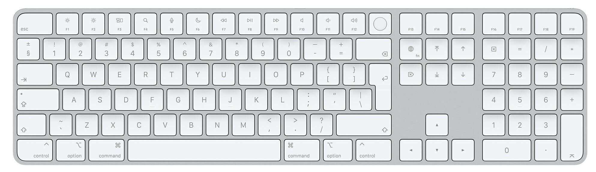 Magic Keyboard with Touch ID and Numeric Keypad for Mac computers with Apple silicon - International English - MK2C3Z/A hind ja info | Klaviatuurid | kaup24.ee