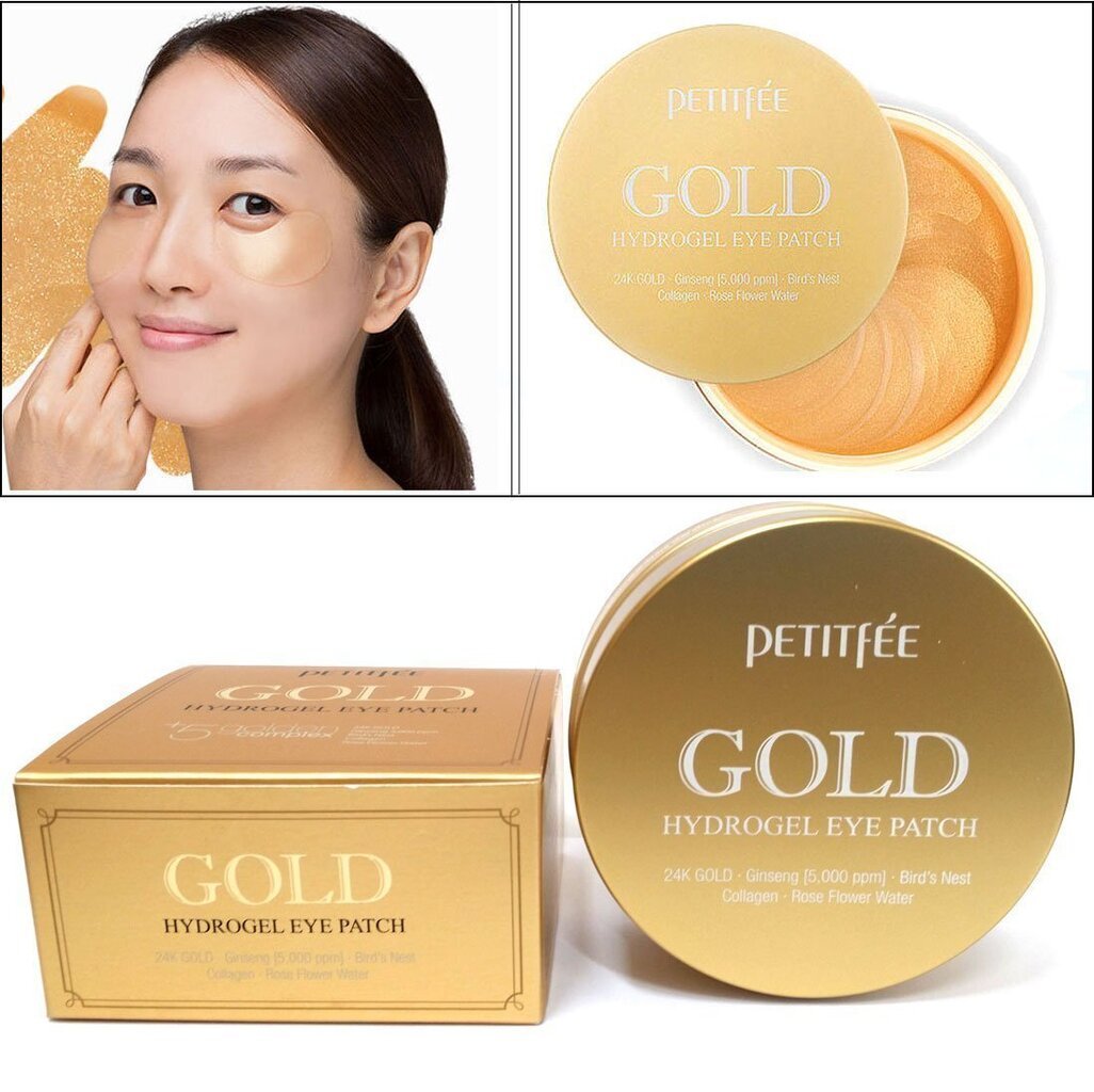 Silmapadjad Petitfee Gold Hydrogel Eye Patch 60 tk. цена и информация | Näomaskid, silmamaskid | kaup24.ee