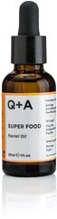Ночное масло для лица Q+A Super Food, 30 мл цена и информация | Сыворотки для лица, масла | kaup24.ee