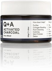 Näomask Q+A Activated Charcoal, 50 g hind ja info | Näomaskid, silmamaskid | kaup24.ee