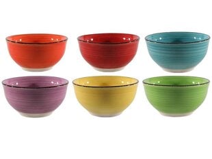 Керамические чаши Rainbow, 6 шт цена и информация | Тарелка, 27,3 см | kaup24.ee