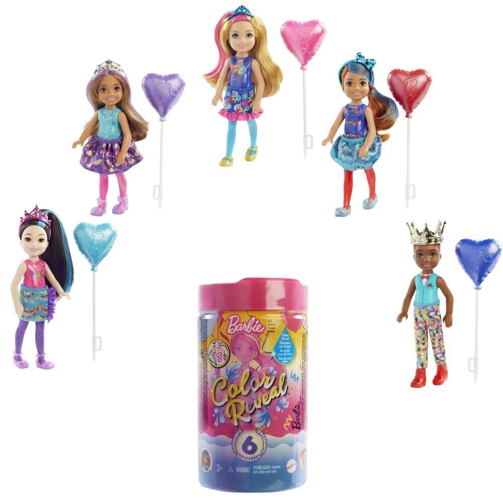 Barbie® Chelsea Color Reveal peoteemalised värviüllatusnukud GTT26 hind ja info | Tüdrukute mänguasjad | kaup24.ee