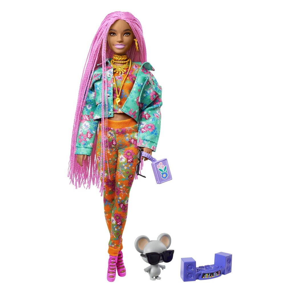 Barbie® Extra nukk - Pink Braids GXF09 цена и информация | Tüdrukute mänguasjad | kaup24.ee