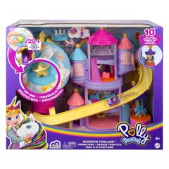 Парк развлечений Polly Pocket® Радуга GYK44 цена и информация | MUST Металлическая бутылочка с Ярким рисунком (без BPA) (500ml) для мальчиков от 3+ лет Серая с Машинкой | kaup24.ee