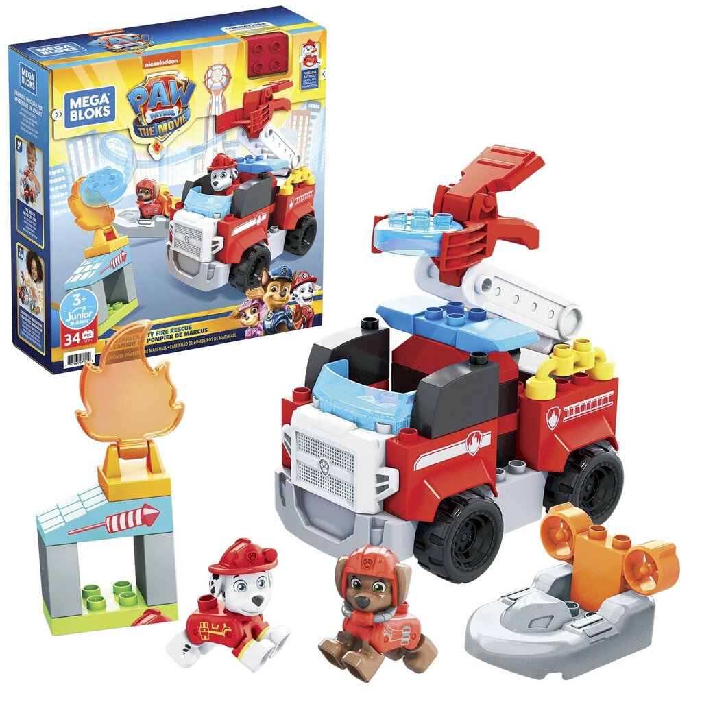 Mega Bloks® Paw Patrol auto mängukomplekt2 GYJ01 цена и информация | Klotsid ja konstruktorid | kaup24.ee