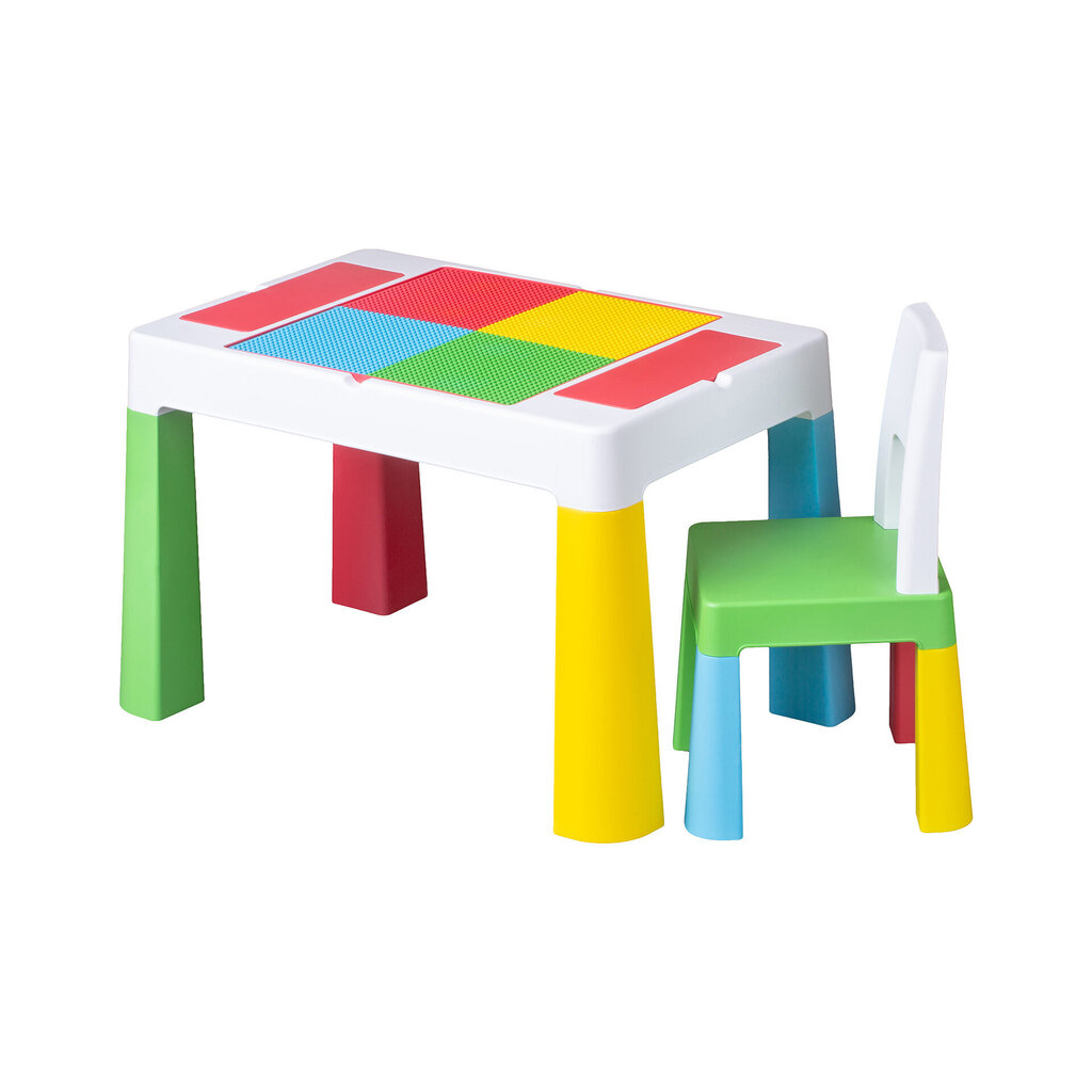 Laste mängulaud tooliga 4IQ цена и информация | Laste lauad ja toolid | kaup24.ee